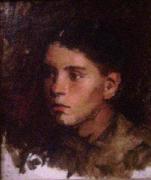 Frank Duveneck Head of a Young Girl painting